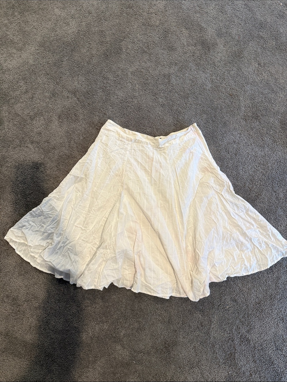 The Limited White A-Line Midi Skirt